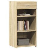 VidaXL Dressoir 45x42,5x93 cm bewerkt hout sonoma eikenkleurig