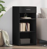 VidaXL Dressoir 45x42,5x93 cm bewerkt hout zwart