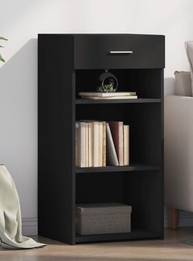 VidaXL Dressoir 45x42,5x93 cm bewerkt hout zwart