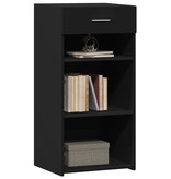 VidaXL Dressoir 45x42,5x93 cm bewerkt hout zwart
