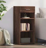 VidaXL Dressoir 40x42,5x93 cm bewerkt hout bruin eikenkleur