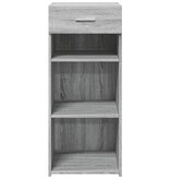 VidaXL Dressoir 40x42,5x93 cm bewerkt hout grijs sonoma eikenkleur