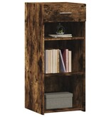 VidaXL Dressoir 40x42,5x93 cm bewerkt hout gerookt eikenkleurig