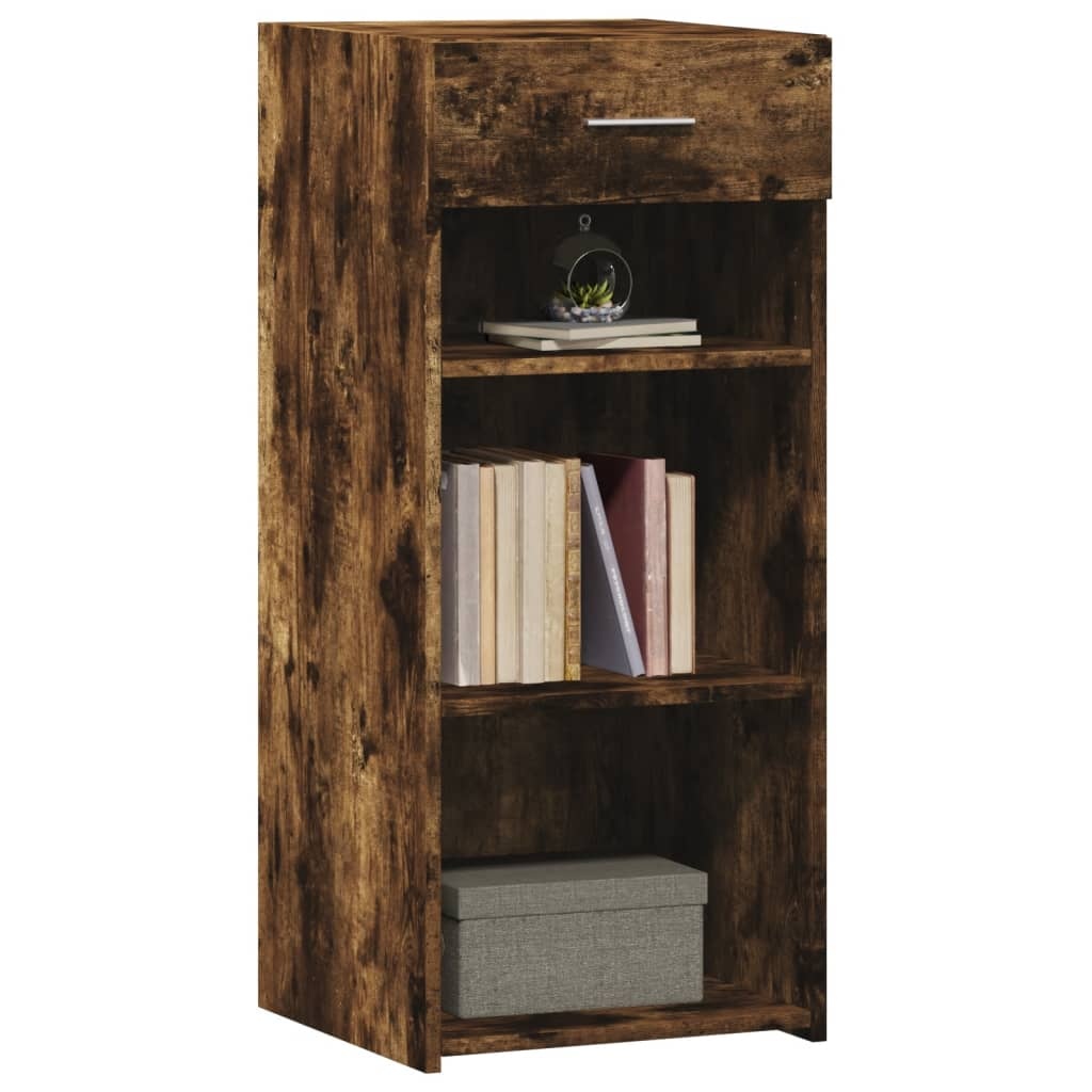 VidaXL Dressoir 40x42,5x93 cm bewerkt hout gerookt eikenkleurig