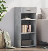 VidaXL Dressoir 40x42,5x93 cm bewerkt hout betongrijs
