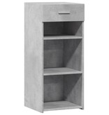 VidaXL Dressoir 40x42,5x93 cm bewerkt hout betongrijs