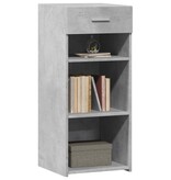 VidaXL Dressoir 40x42,5x93 cm bewerkt hout betongrijs