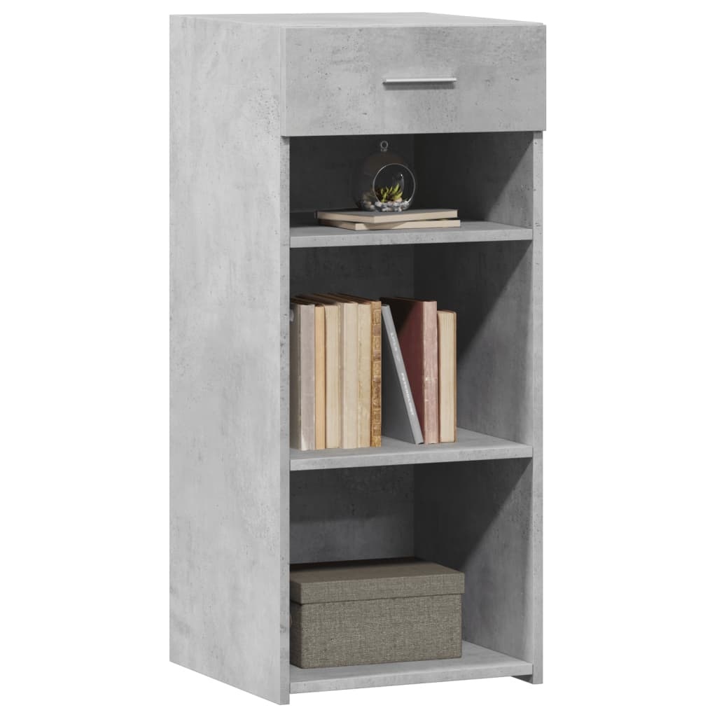 VidaXL Dressoir 40x42,5x93 cm bewerkt hout betongrijs
