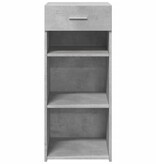 VidaXL Dressoir 40x42,5x93 cm bewerkt hout betongrijs