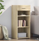 VidaXL Dressoir 40x42,5x93 cm bewerkt hout sonoma eikenkleurig
