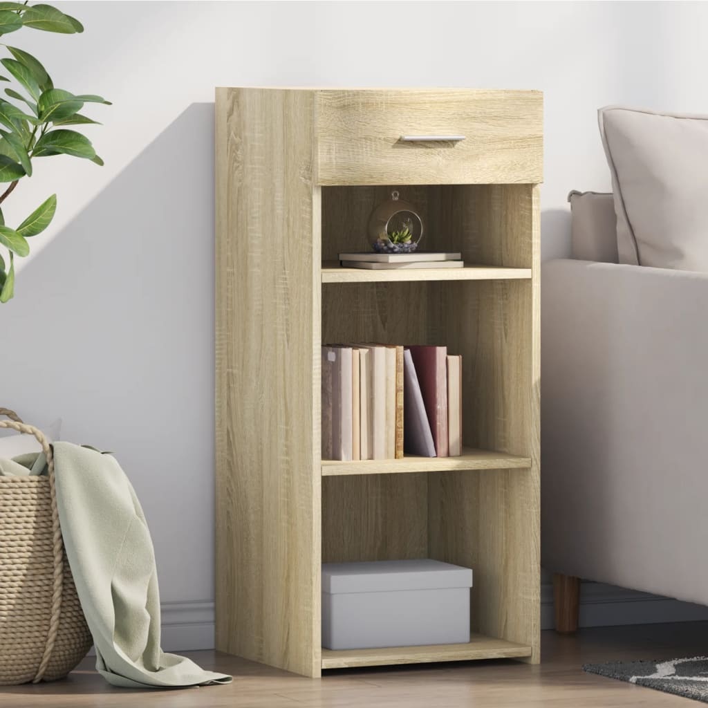 VidaXL Dressoir 40x42,5x93 cm bewerkt hout sonoma eikenkleurig