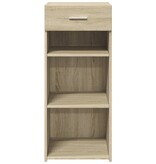 VidaXL Dressoir 40x42,5x93 cm bewerkt hout sonoma eikenkleurig