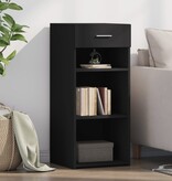 VidaXL Dressoir 40x42,5x93 cm bewerkt hout zwart