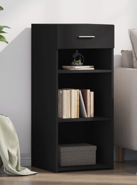 VidaXL Dressoir 40x42,5x93 cm bewerkt hout zwart