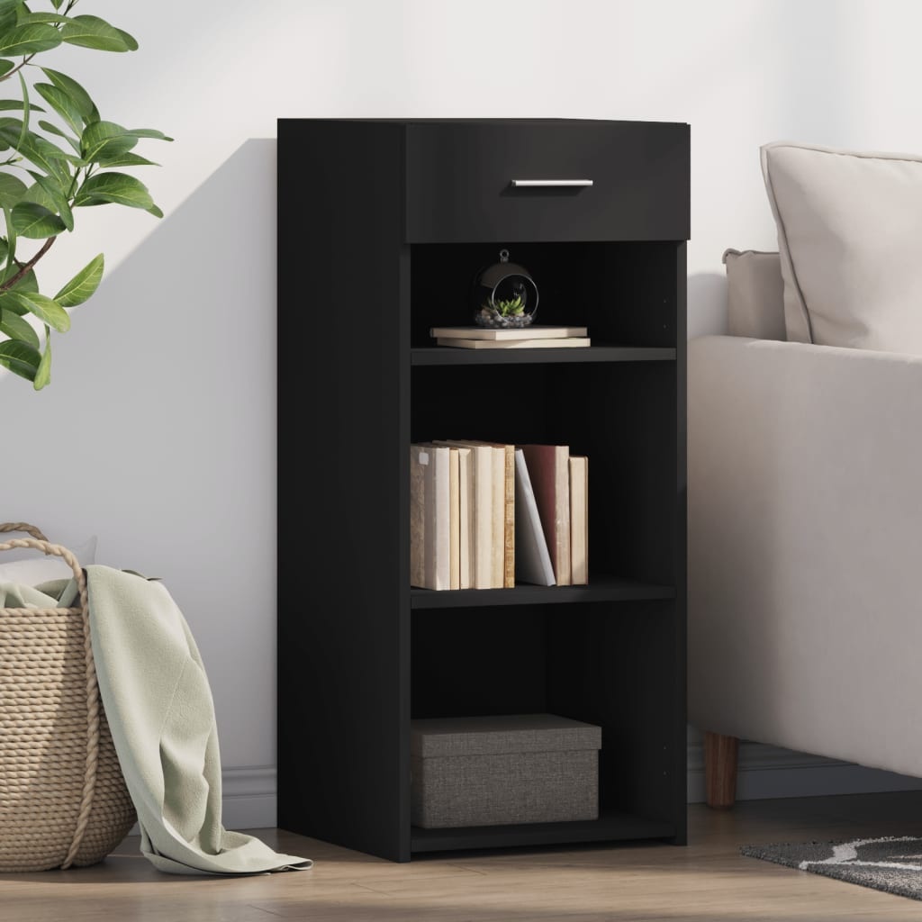 VidaXL Dressoir 40x42,5x93 cm bewerkt hout zwart