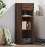 VidaXL Dressoir 30x42,5x93 cm bewerkt hout bruin eikenkleur