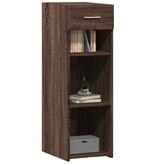 VidaXL Dressoir 30x42,5x93 cm bewerkt hout bruin eikenkleur