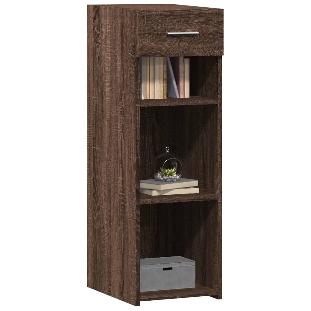 VidaXL Dressoir 30x42,5x93 cm bewerkt hout bruin eikenkleur