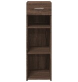 VidaXL Dressoir 30x42,5x93 cm bewerkt hout bruin eikenkleur