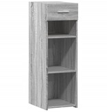 VidaXL Dressoir 30x42,5x93 cm bewerkt hout grijs sonoma eikenkleurig