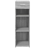 VidaXL Dressoir 30x42,5x93 cm bewerkt hout grijs sonoma eikenkleurig