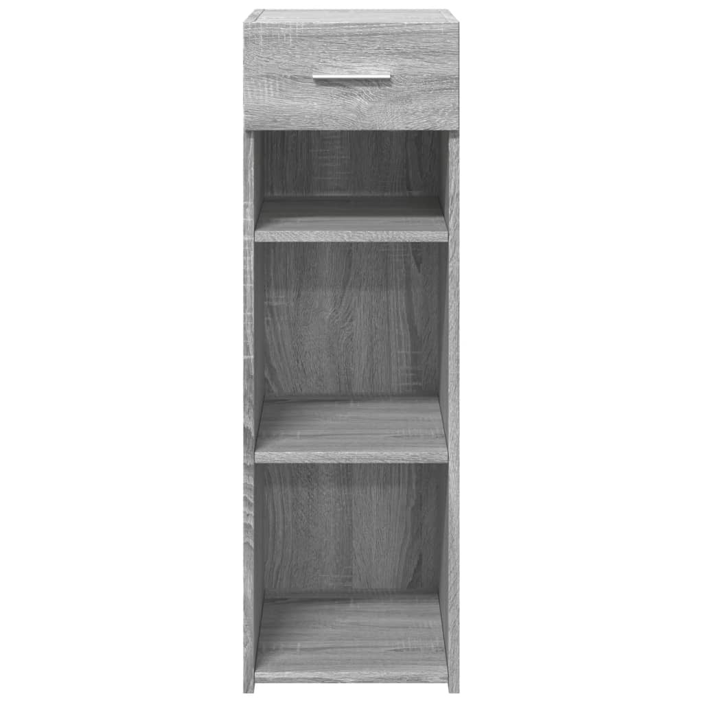 VidaXL Dressoir 30x42,5x93 cm bewerkt hout grijs sonoma eikenkleurig