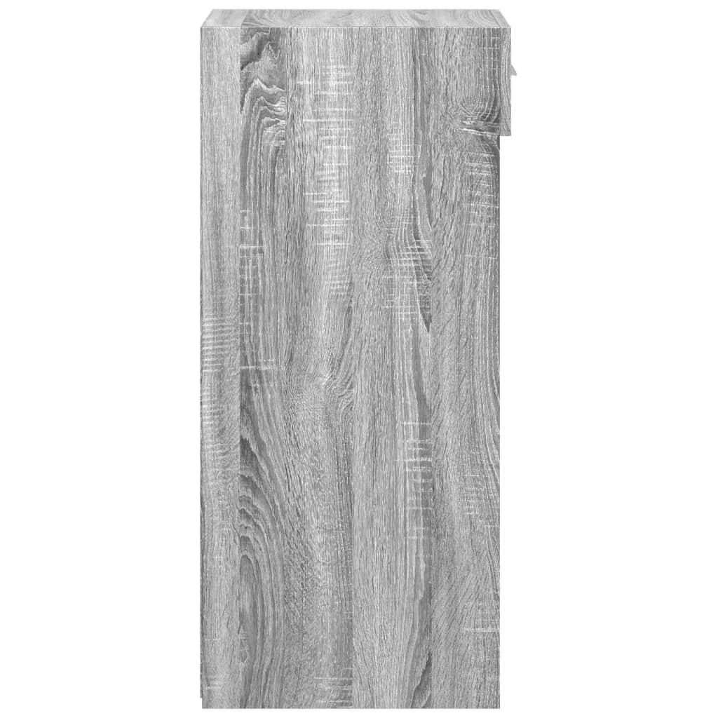 VidaXL Dressoir 30x42,5x93 cm bewerkt hout grijs sonoma eikenkleurig