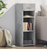 VidaXL Dressoir 30x42,5x93 cm bewerkt hout betongrijs