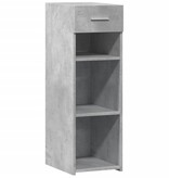 VidaXL Dressoir 30x42,5x93 cm bewerkt hout betongrijs