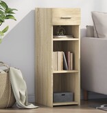 VidaXL Dressoir 30x42,5x93 cm bewerkt hout sonoma eikenkleurig