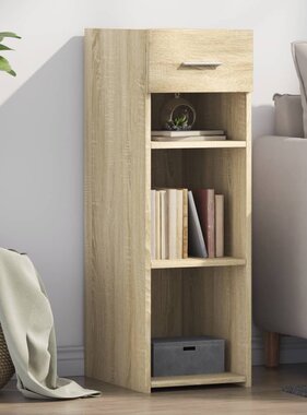 VidaXL Dressoir 30x42,5x93 cm bewerkt hout sonoma eikenkleurig