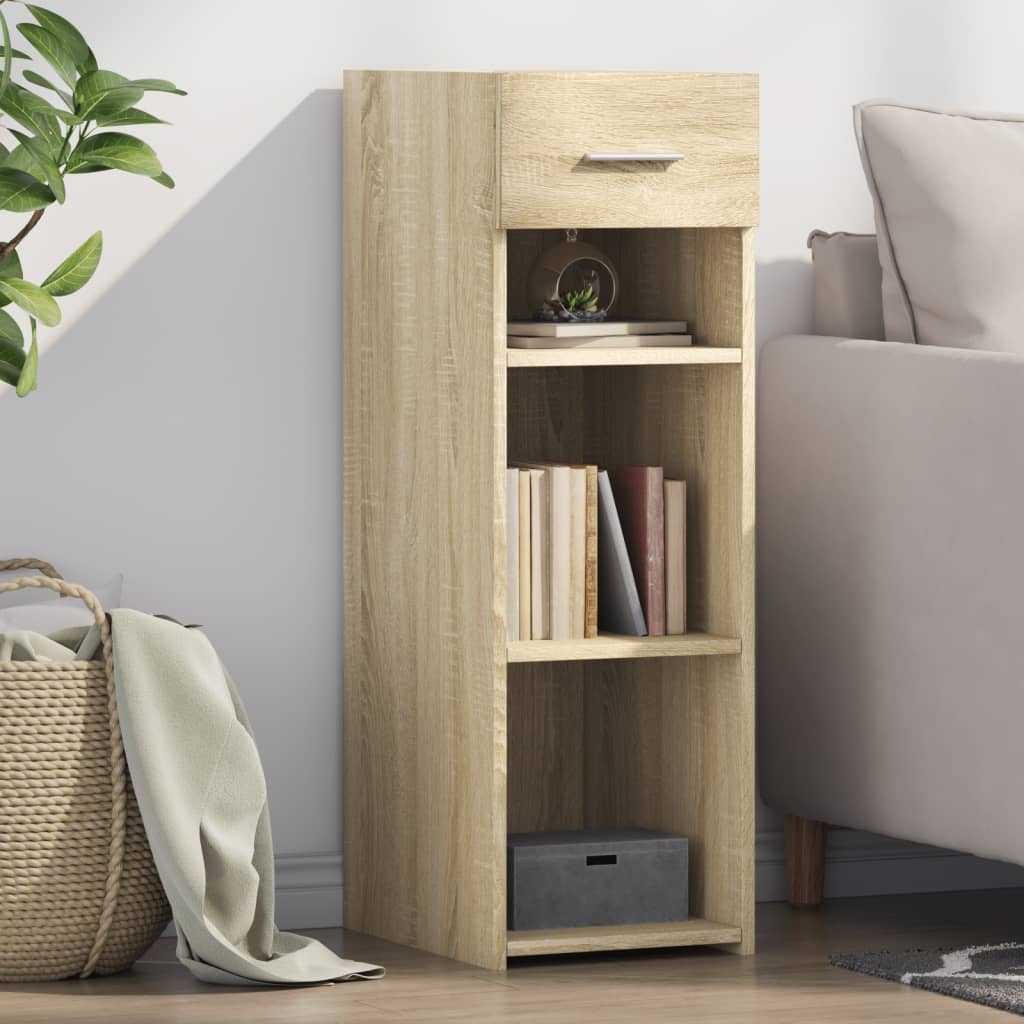 VidaXL Dressoir 30x42,5x93 cm bewerkt hout sonoma eikenkleurig