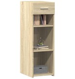 VidaXL Dressoir 30x42,5x93 cm bewerkt hout sonoma eikenkleurig