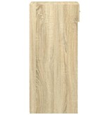 VidaXL Dressoir 30x42,5x93 cm bewerkt hout sonoma eikenkleurig