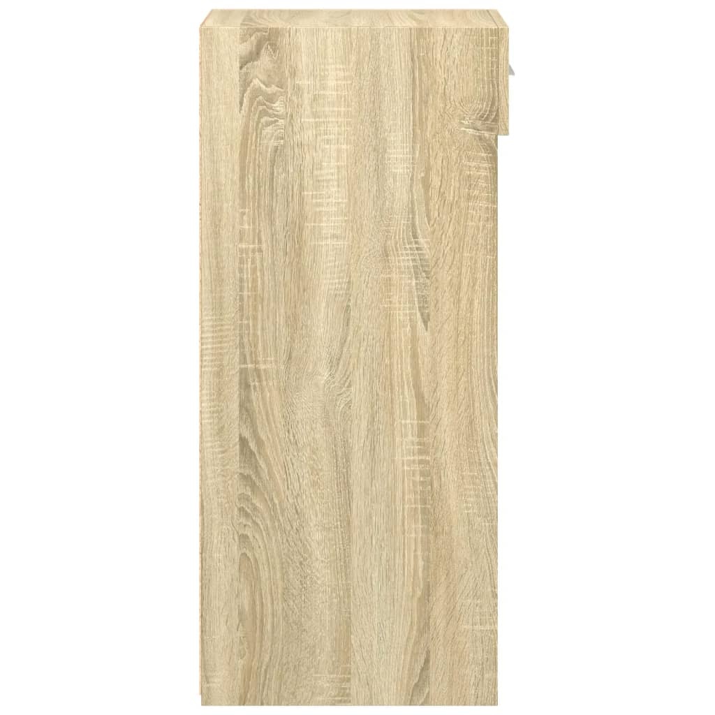 VidaXL Dressoir 30x42,5x93 cm bewerkt hout sonoma eikenkleurig