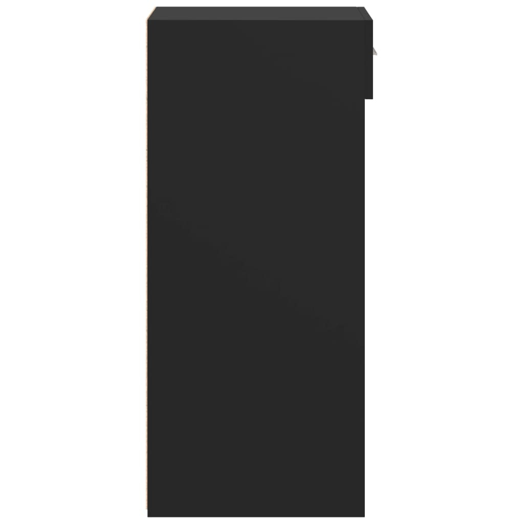 VidaXL Dressoir 30x42,5x93 cm bewerkt hout zwart