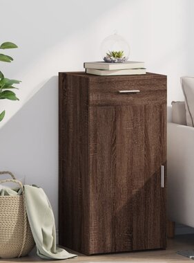 VidaXL Dressoir 45x42,5x93 cm bewerkt hout bruin eikenkleur