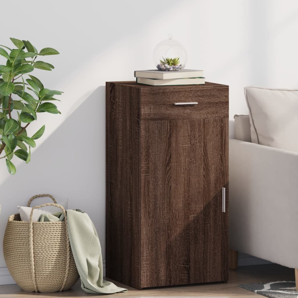 VidaXL Dressoir 45x42,5x93 cm bewerkt hout bruin eikenkleur
