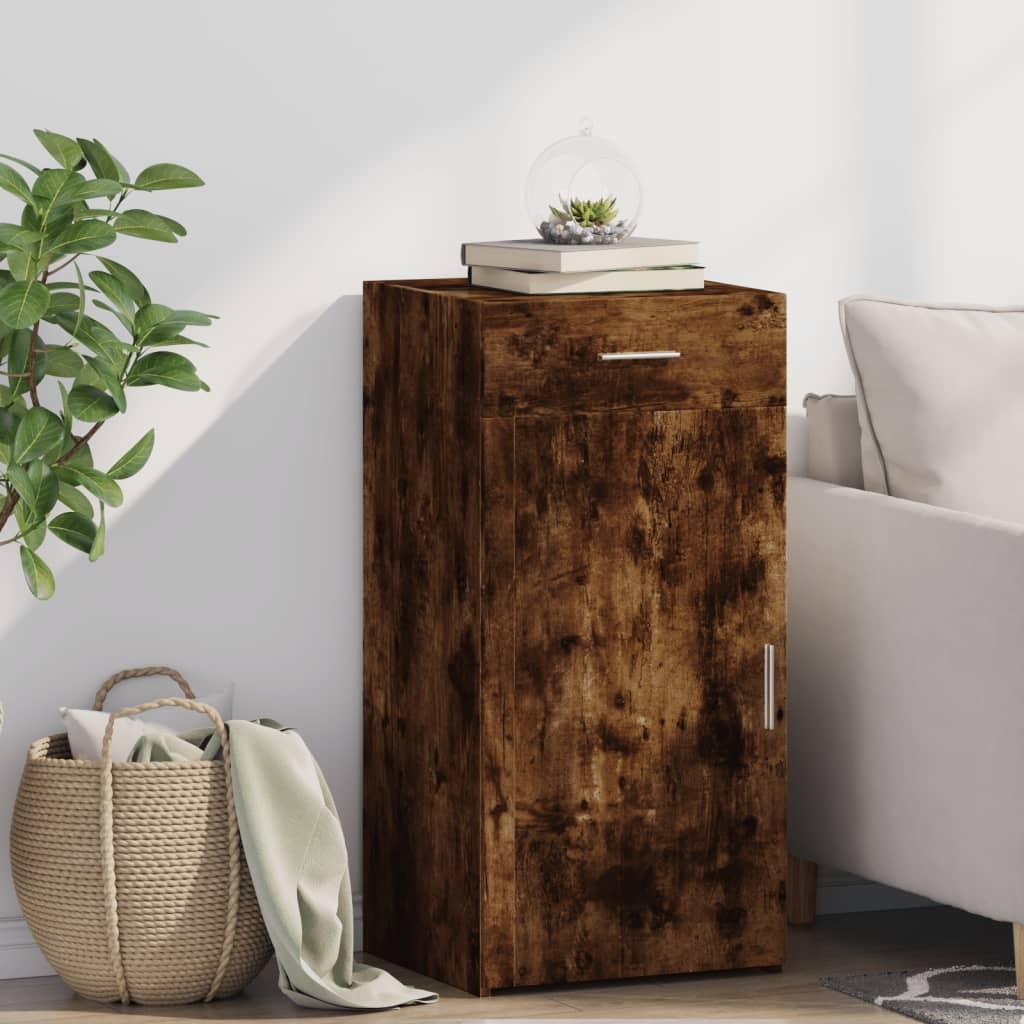 VidaXL Dressoir 45x42,5x93 cm bewerkt hout gerookt eikenkleurig