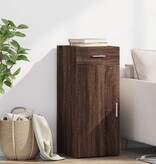 VidaXL Dressoir 40x42,5x93 cm bewerkt hout bruin eikenkleur