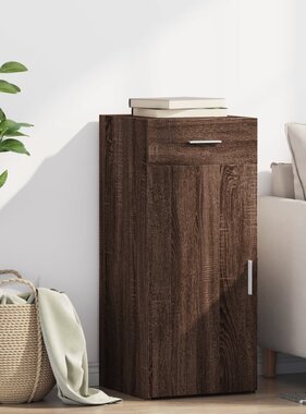 VidaXL Dressoir 40x42,5x93 cm bewerkt hout bruin eikenkleur