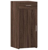 VidaXL Dressoir 40x42,5x93 cm bewerkt hout bruin eikenkleur