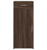 VidaXL Dressoir 40x42,5x93 cm bewerkt hout bruin eikenkleur