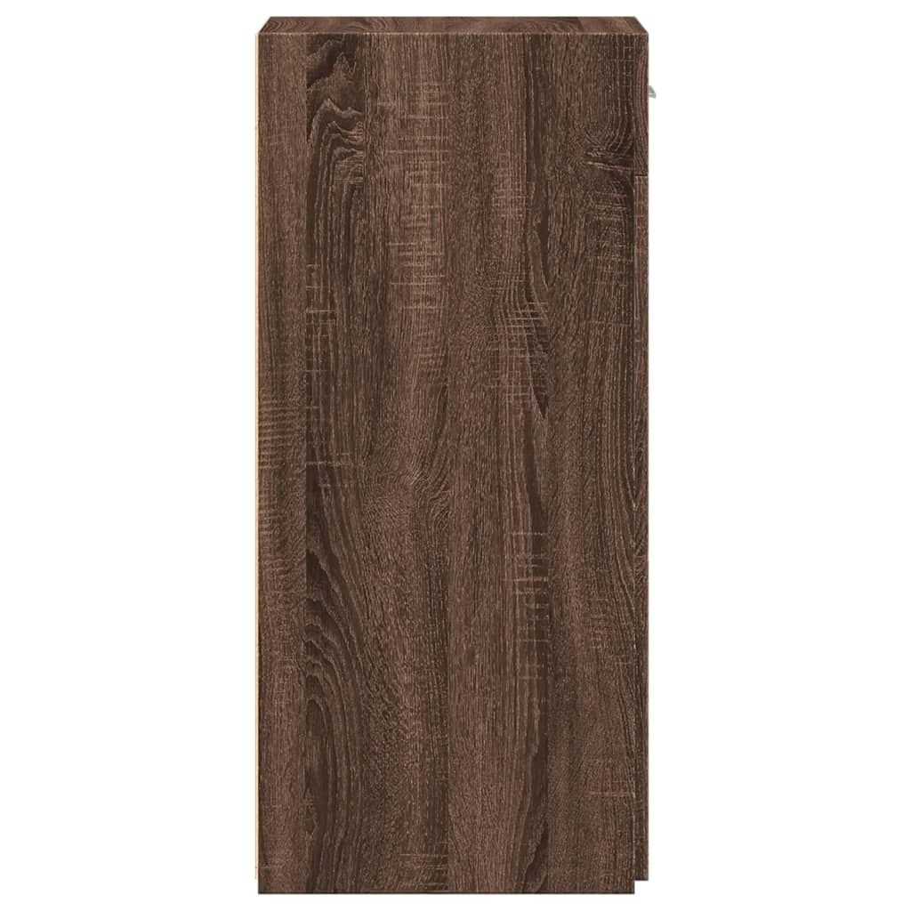 VidaXL Dressoir 40x42,5x93 cm bewerkt hout bruin eikenkleur
