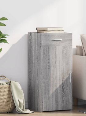VidaXL Dressoir 40x42,5x93 cm bewerkt hout grijs sonoma eikenkleur