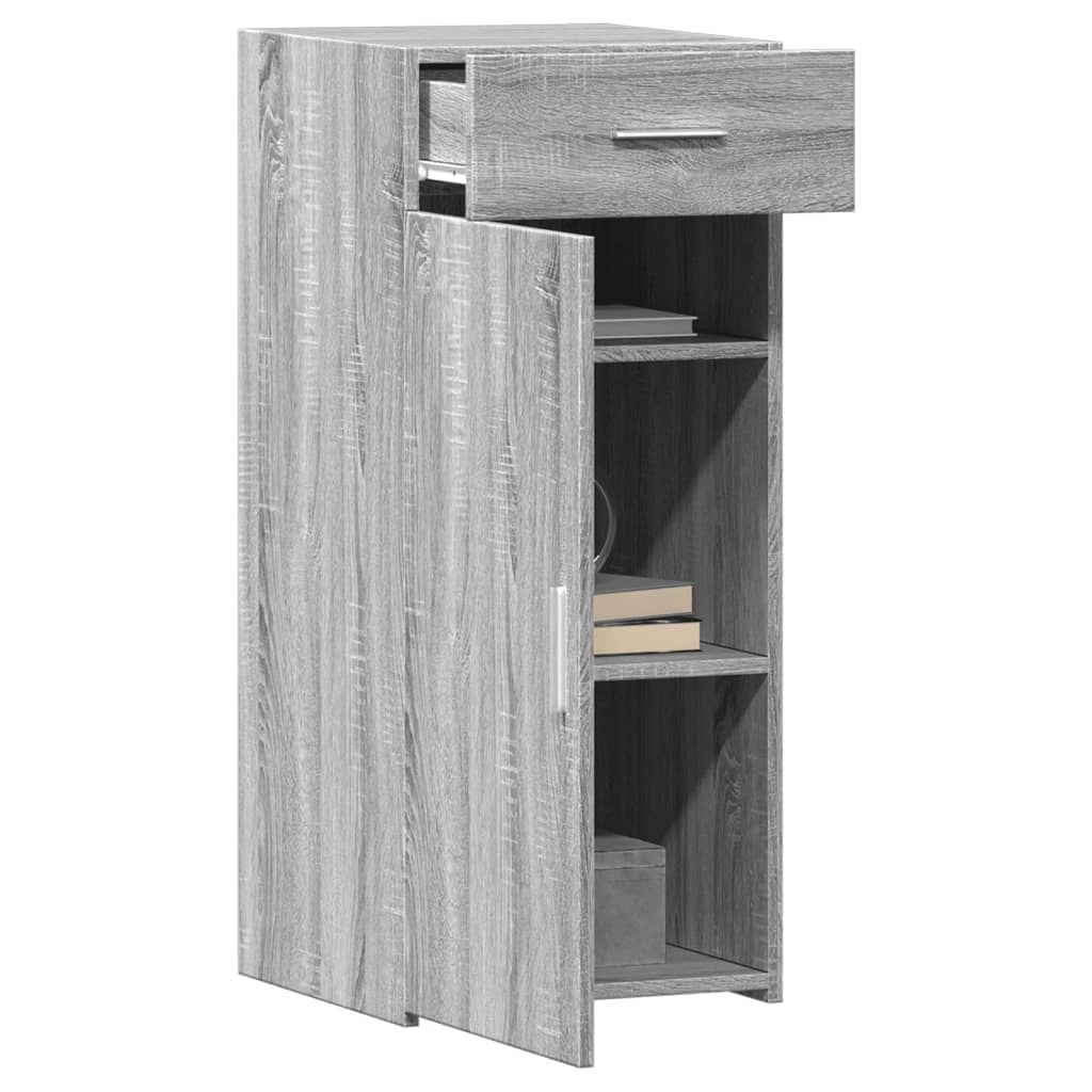 VidaXL Dressoir 40x42,5x93 cm bewerkt hout grijs sonoma eikenkleur