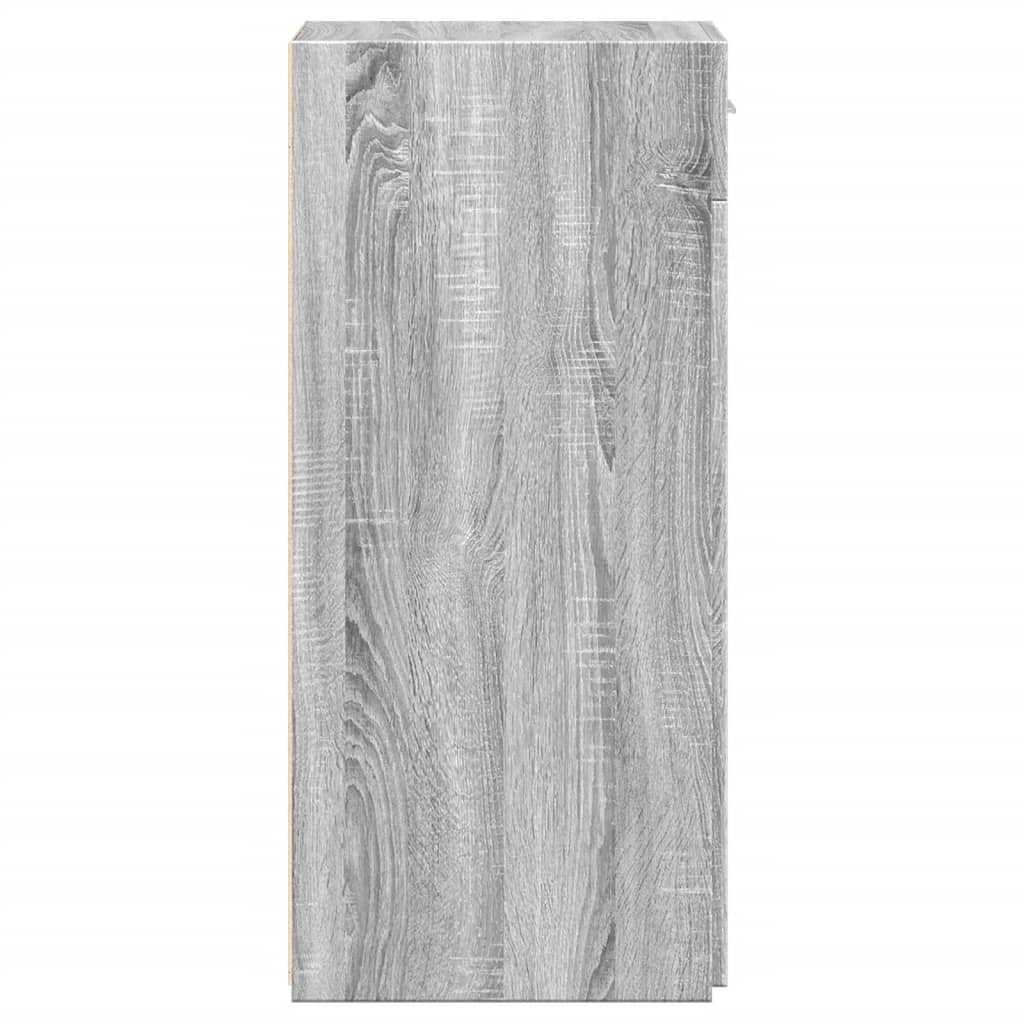 VidaXL Dressoir 40x42,5x93 cm bewerkt hout grijs sonoma eikenkleur