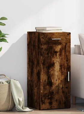 VidaXL Dressoir 40x42,5x93 cm bewerkt hout gerookt eikenkleurig