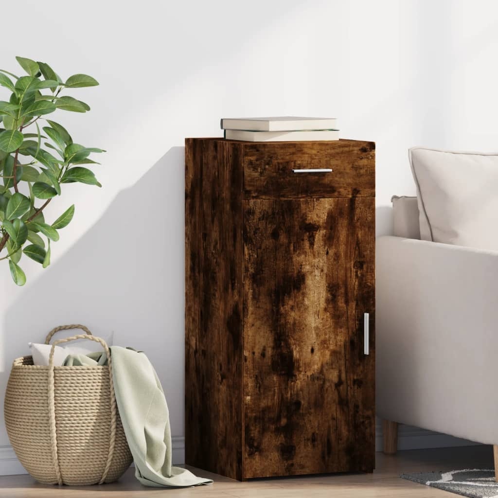VidaXL Dressoir 40x42,5x93 cm bewerkt hout gerookt eikenkleurig