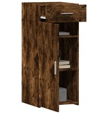 VidaXL Dressoir 40x42,5x93 cm bewerkt hout gerookt eikenkleurig